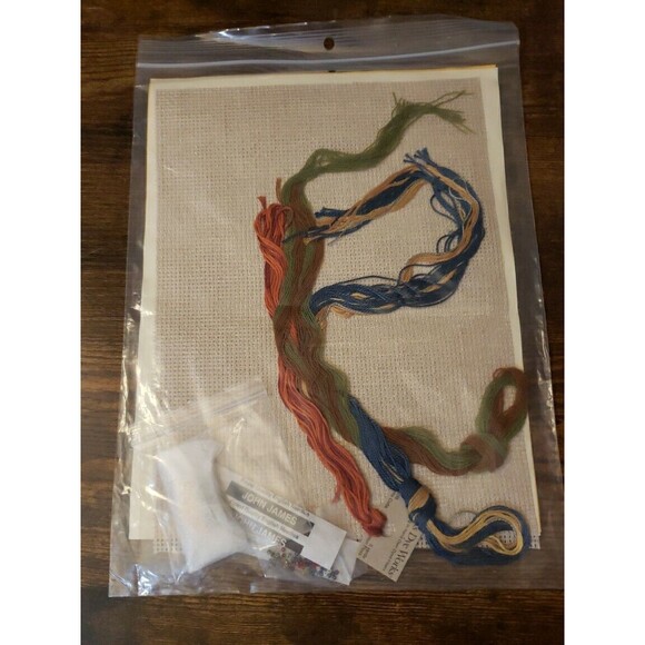 The Silver Needle Cross Stitch Vintage 2000 Give Thanks Thanksgiving Harvest - Picture 3 of 5